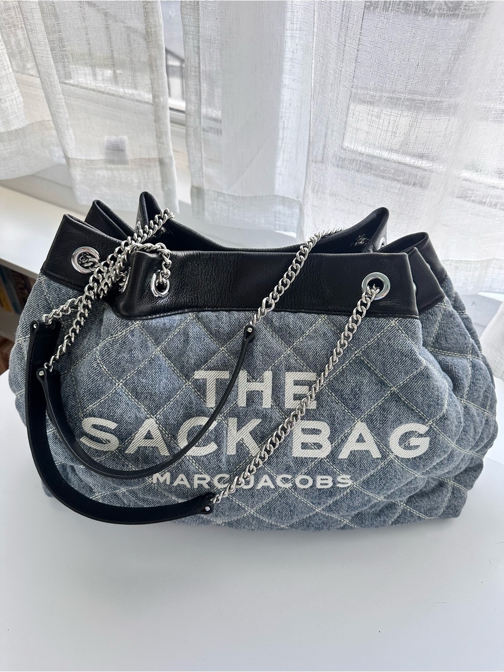 Like NEW Marc Jacobs Denim Sack Bag